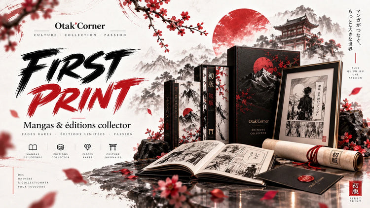 First Print Otak’Corner — visuel manga premium
