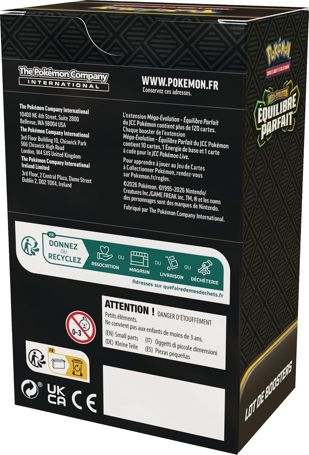 Pokémon ME03 Équilibre Parfait – Lot de 6 boosters ME03 – FR