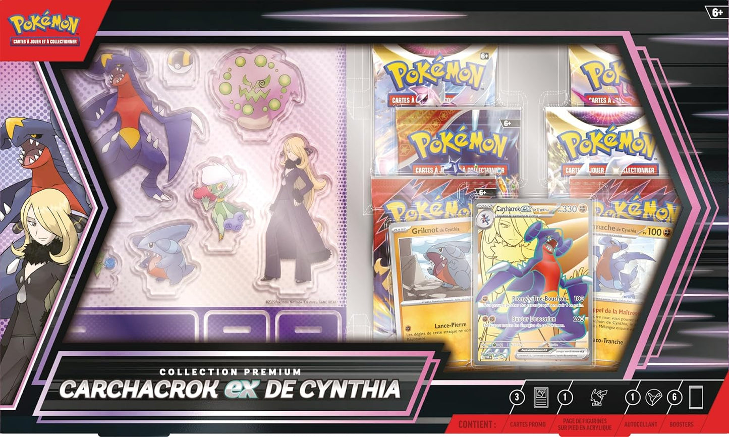 Pokémon - Coffret Collection Premium Juin 2025 : Carchacrok ex de Cynthia