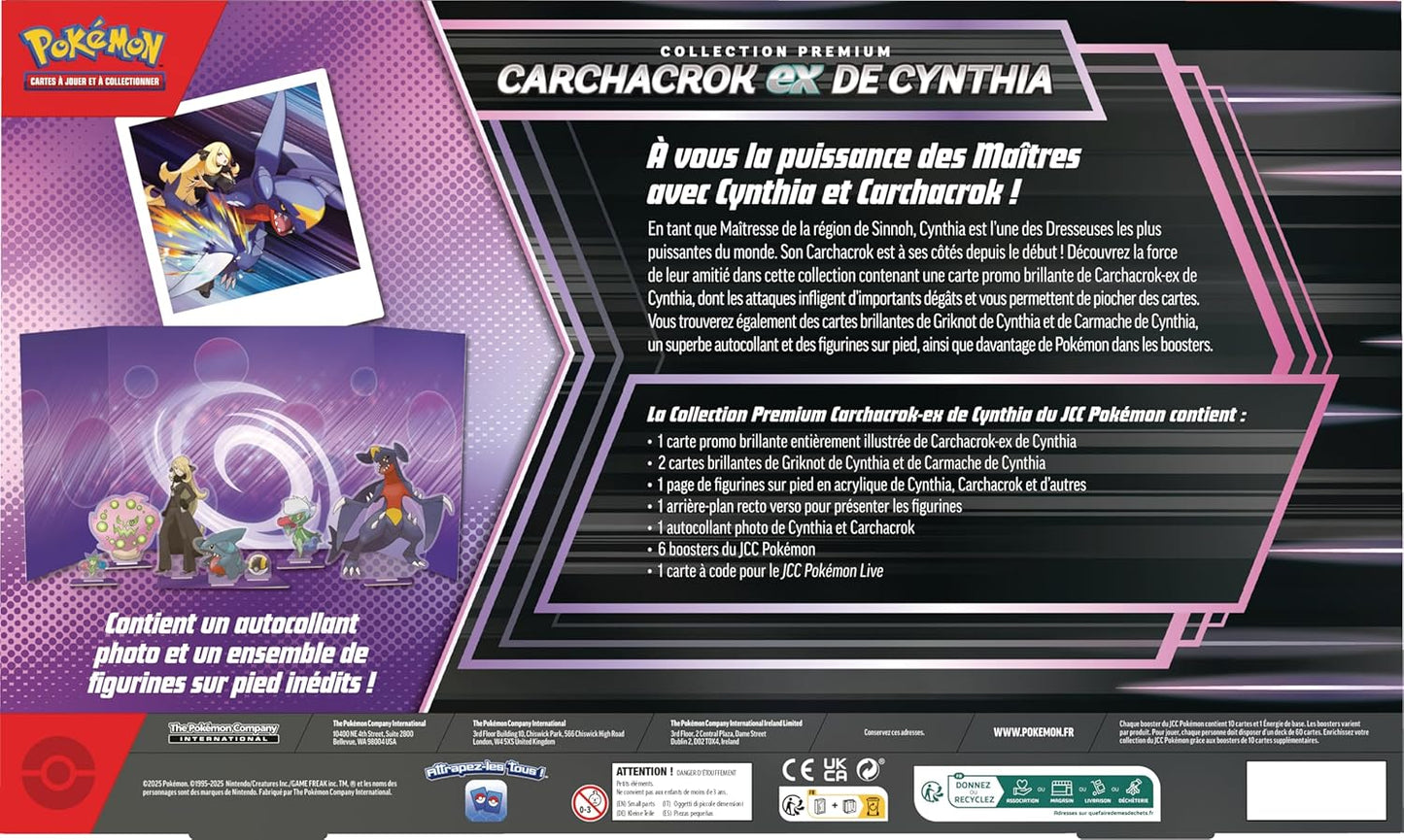 Pokémon - Coffret Collection Premium Juin 2025 : Carchacrok ex de Cynthia