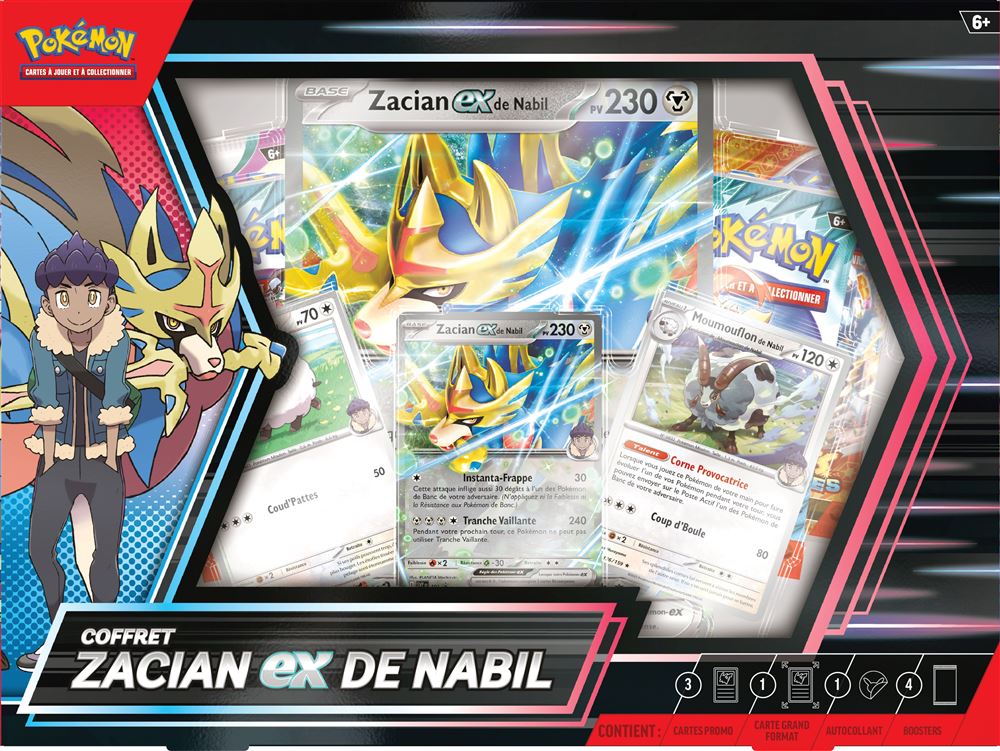 Pokémon - Coffret Collector Mars 2025 : Zacian ex de Nabil