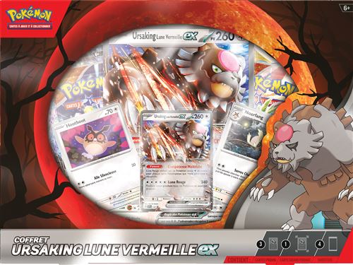 Pokémon - Coffret Novembre 2024 : Ursaking Lune Vermeille ex