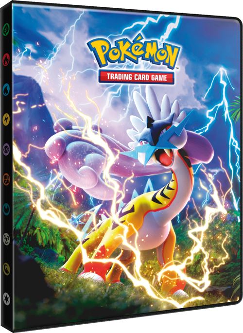 Cahier range-cartes Pokémon A5 - EV05 Forces Temporelles - 80 cartes Pokemon (Raikou)