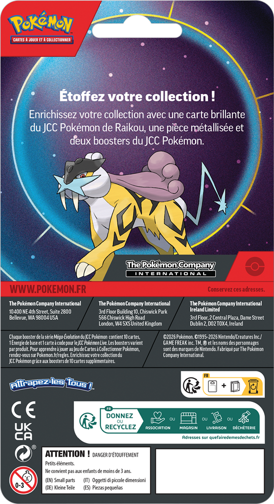 Pokémon – Duopack Raikou Janvier 2026