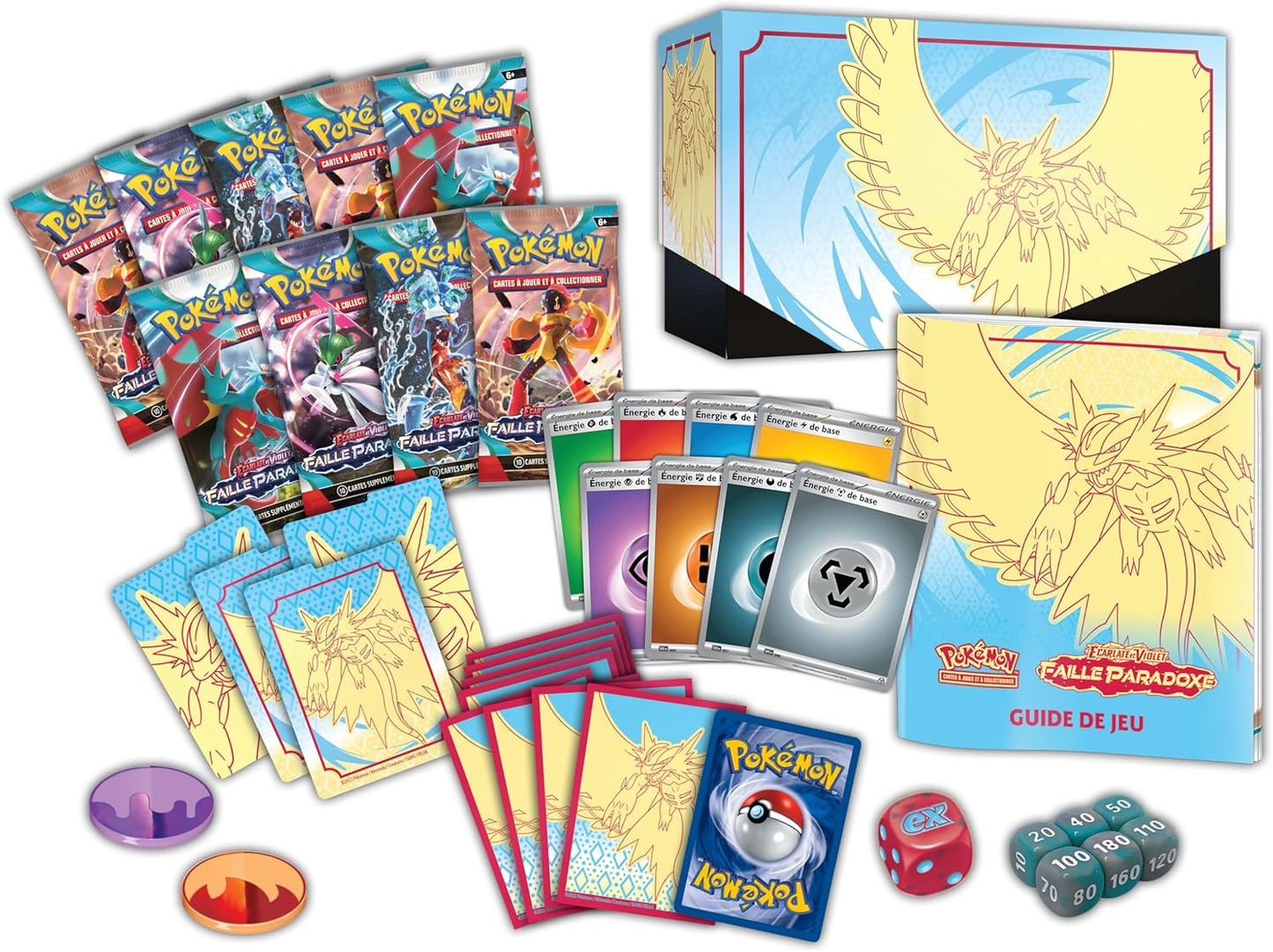 Pokémon EV04 Faille Paradoxe : Coffret Dresseur d’Élite - Rugit Lune