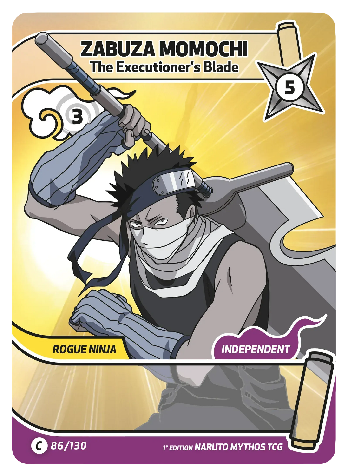 Zabuza Momochi — Tranchoir – KS-086 – Naruto Mythos TCG Konoha Shidō Chapitre 1 FR