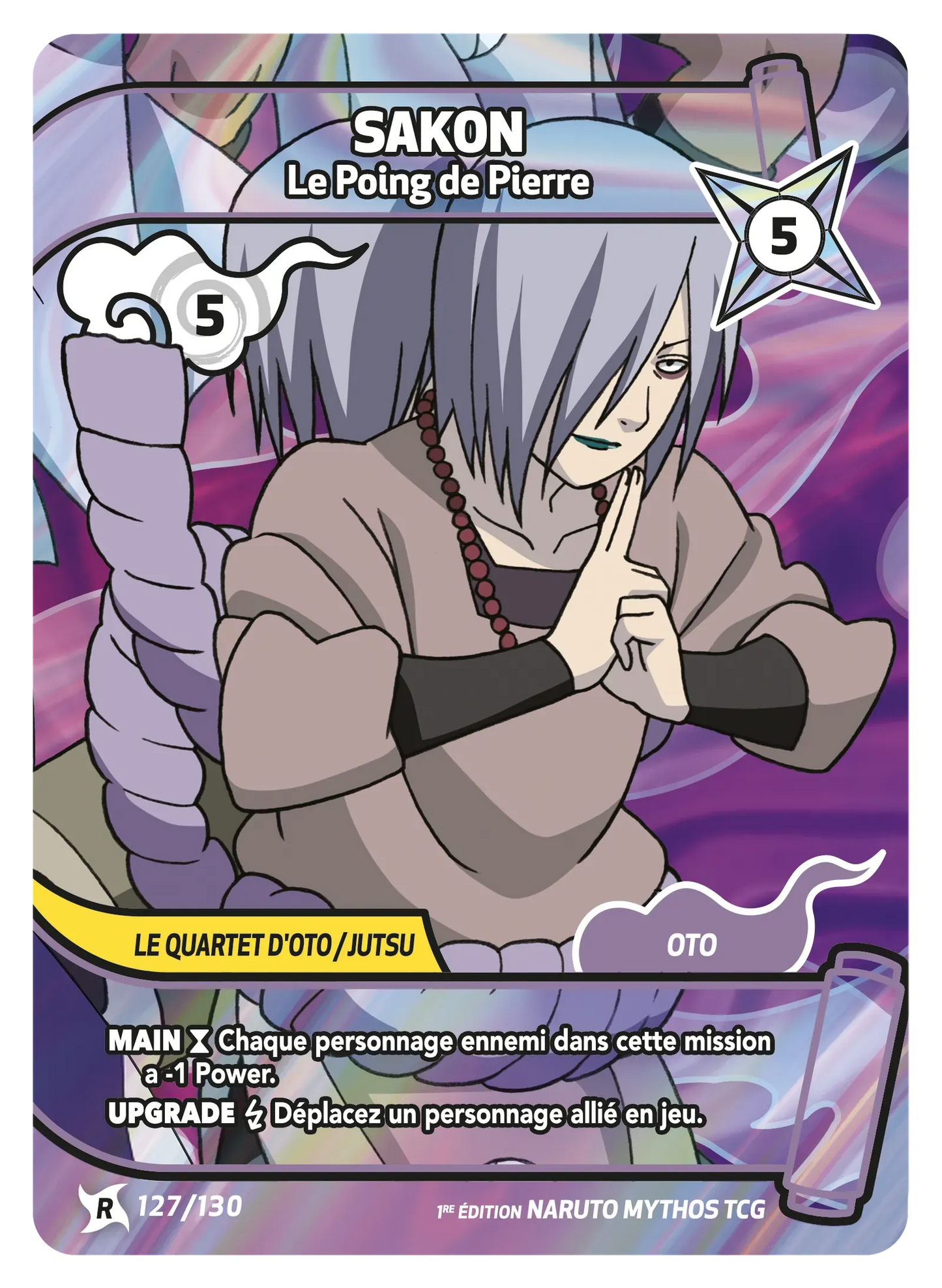 Sakon — Le Poing de Pierre – KS-127 – Naruto Mythos TCG Konoha Shidō Chapitre 1 FR