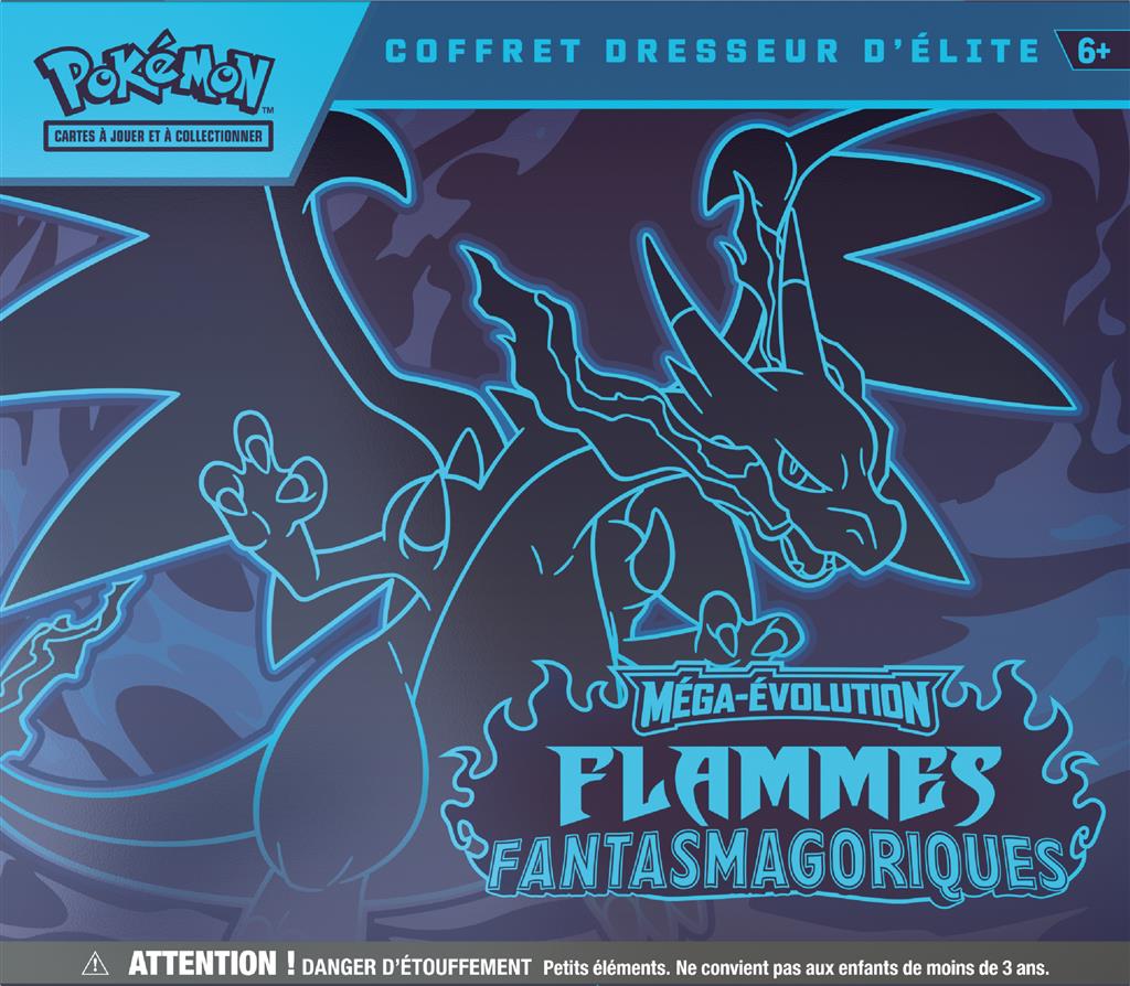Pokémon - Coffret Dresseur d’Élite ME02 : Flammes Fantasmagoriques – Méga-Dracaufeu X