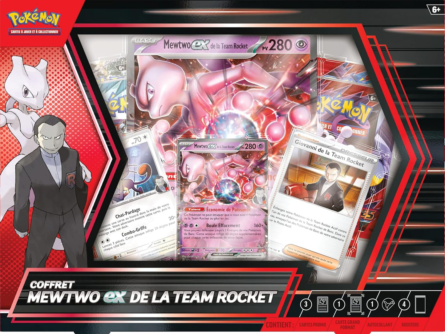 Pokémon - Coffret Mewtwo ex de la Team Rocket – Juin 2025