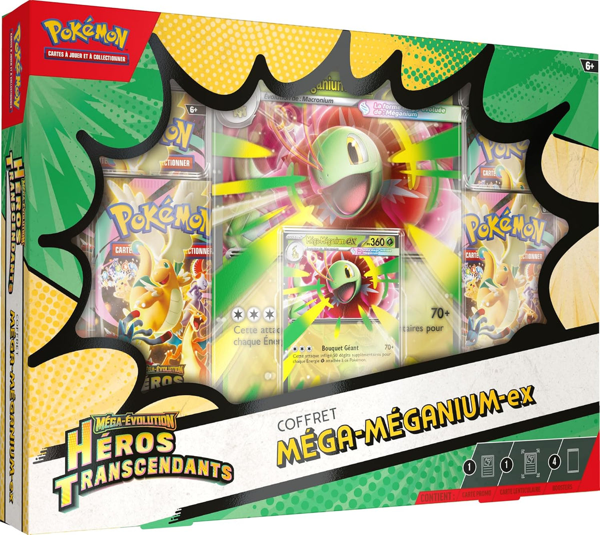 Pokémon - Coffret ME02.5 Héros Transcendants : Méga Méganium ex – image produit 1