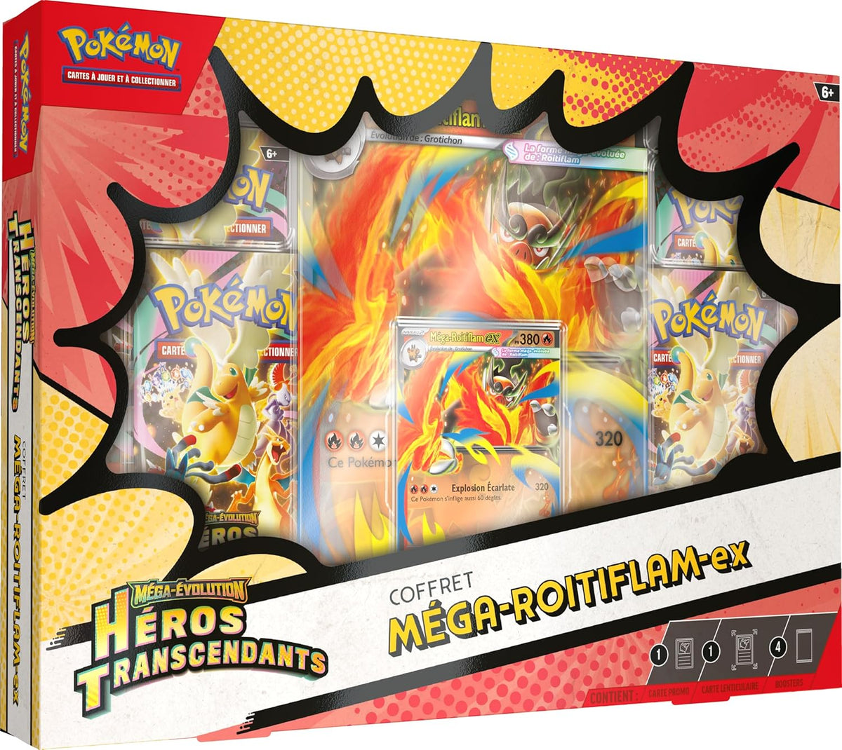 Pokémon - Coffret ME02.5 Héros Transcendants : Méga Roitiflam ex – image produit 1