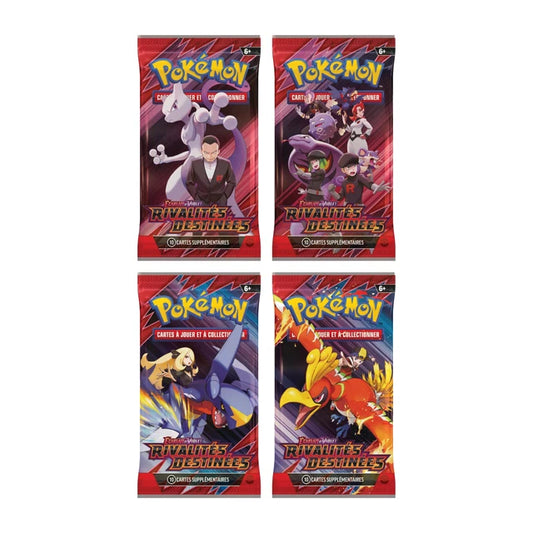 Pokémon - Artset de 4 Boosters EV10 : Rivalités Destinées 🎴✨