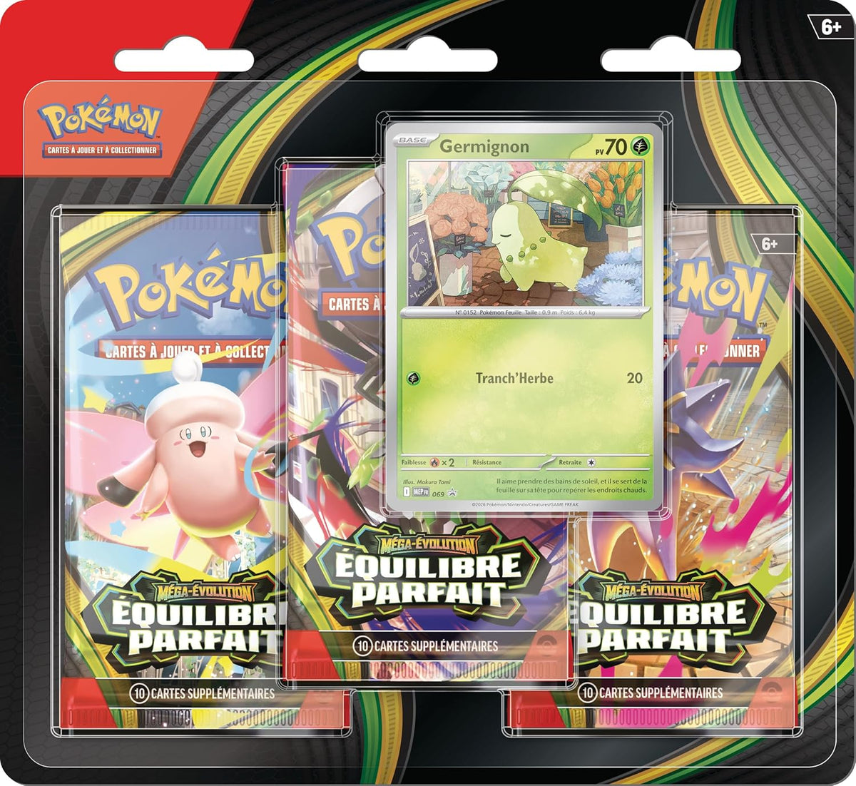 Pokémon - Tri Pack ME03 Équilibre Parfait : Germignon – image produit 1