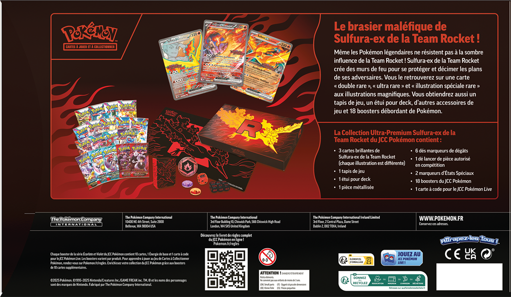 Pokémon – Coffret Ultra Premium Collection : Sulfura ex de la Team Rocket – image produit 2