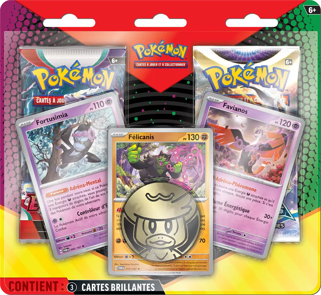 Pokémon - Duo Pack de 2 Boosters Mars 2025 : Félicanis, Fortusimia & Favianos 🌟🐾