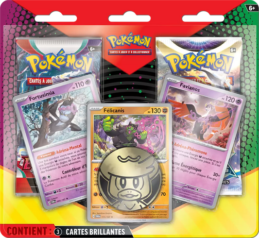 Pokémon - Duo Pack de 2 Boosters Mars 2025 : Félicanis, Fortusimia & Favianos 🌟🐾