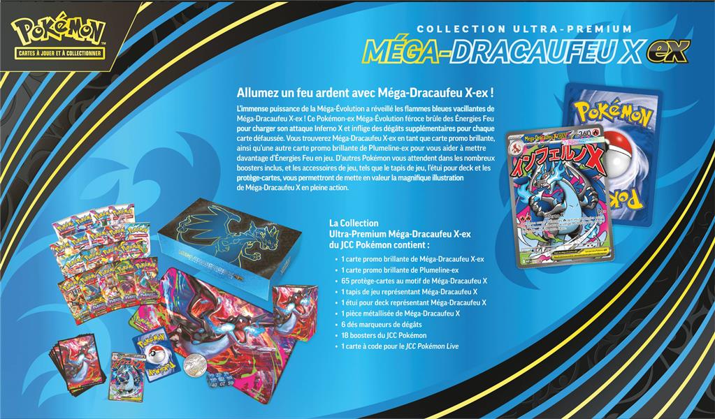 Pokémon - Coffret Collection Ultra Premium ME02 : Méga-Dracaufeu X ex – image produit 2