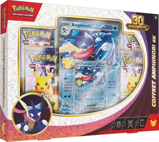 Coffret Pokémon 30ᵉ Anniversaire – Amphinobi-ex – FR