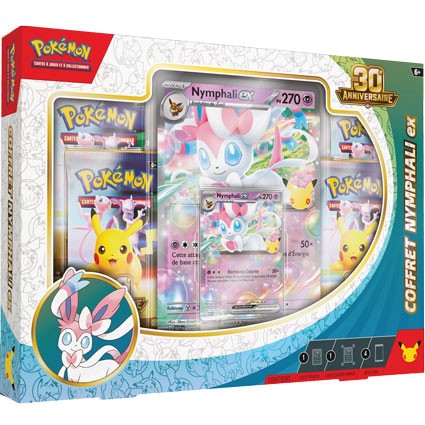 Coffret Pokémon 30ᵉ Anniversaire – Nymphali-ex – FR