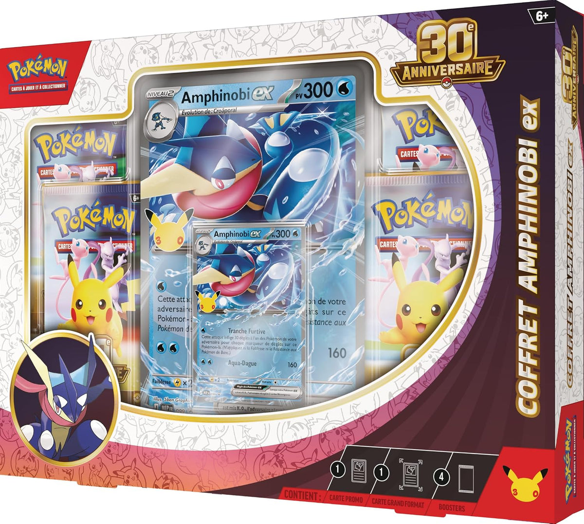 Coffret Pokémon 30ᵉ Anniversaire – Amphinobi-ex – FR