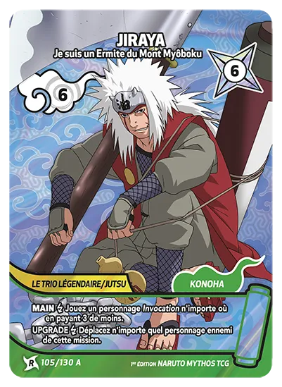 Jiraya — Je suis un Ermite du Mont Myôboku – KS-105-A – Naruto Mythos TCG Konoha Shidō Chapitre 1 FR