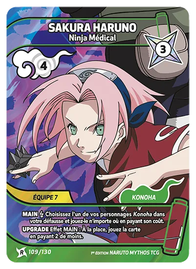 Sakura Haruno — Ninja Médical – KS-109 – Naruto Mythos TCG Konoha Shidō Chapitre 1 FR
