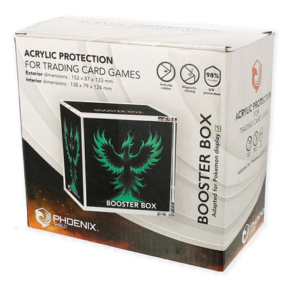 Présentoir Acrylique Premium – Boîte Protectrice pour Display de Boosters Pokémon Phoenix Shield