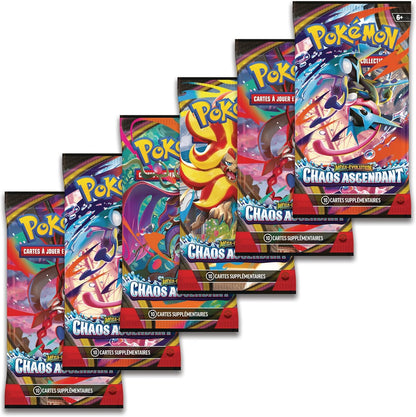 Pokémon – Lot de 6 Boosters ME04 : Chaos Ascendant – FR