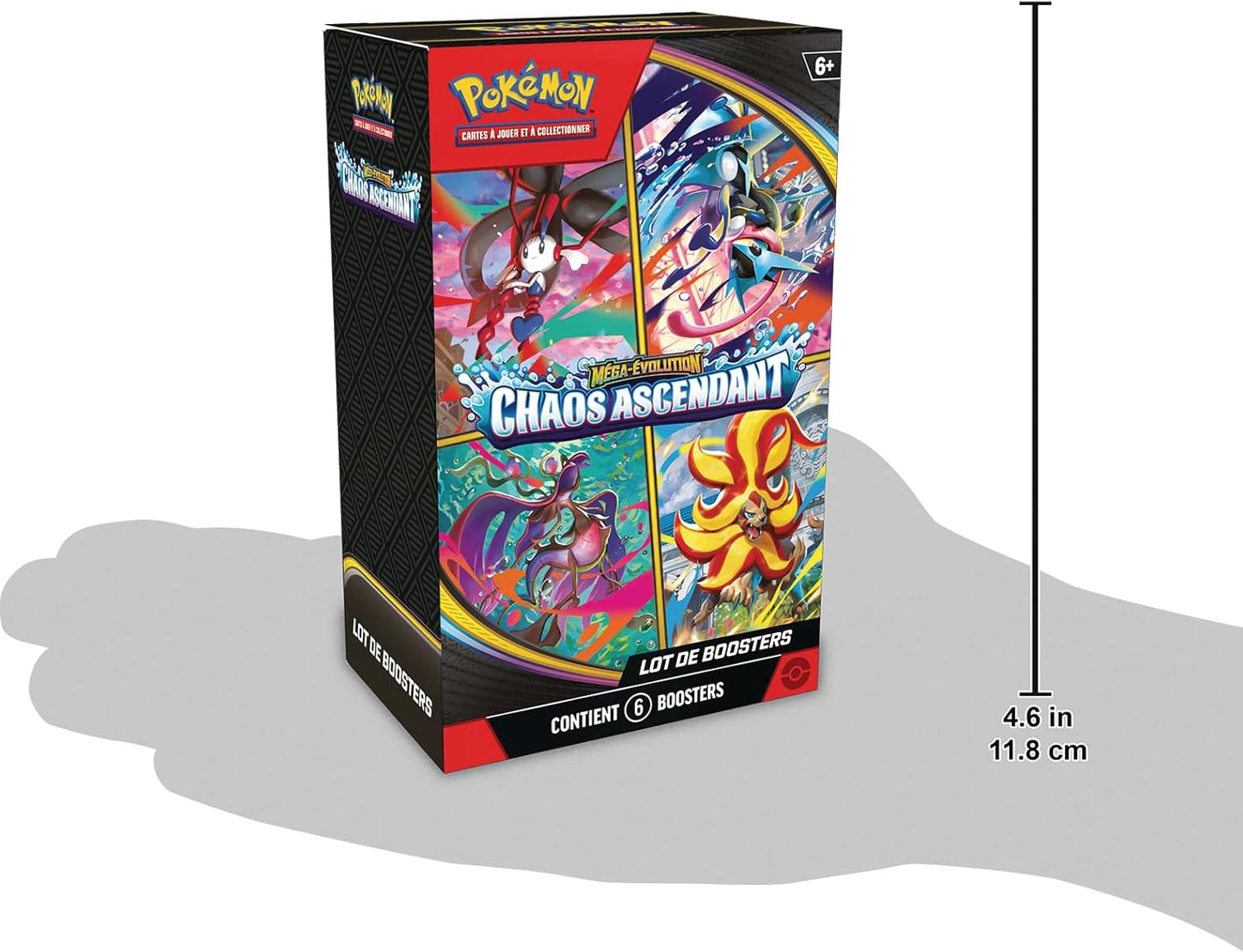 Pokémon – Lot de 6 Boosters ME04 : Chaos Ascendant – FR