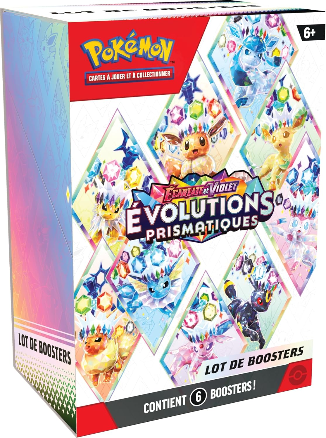 🌟 Pokémon – Lot de 6 boosters EV08.5 : Évolutions Prismatiques