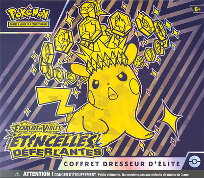 ⚡Pokémon - Coffret Dresseur d’Élite EV08 Étincelles Déferlantes : Pikachu ex ⚡Avec Défault de scéllage !!!!!