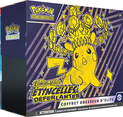 ⚡Pokémon - Coffret Dresseur d’Élite EV08 Étincelles Déferlantes : Pikachu ex ⚡Avec Défault de scéllage !!!!!