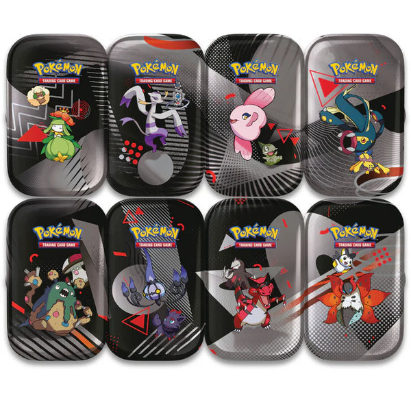 📦 Pokémon – Display de 10 Mini Tins EV10.5 : Foudre Noire & Flamme Blanche