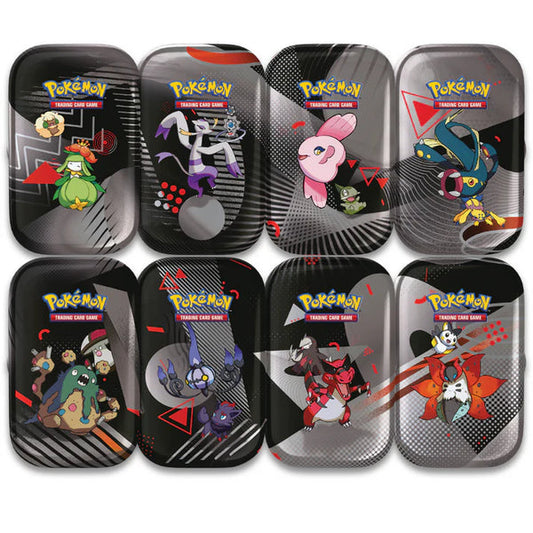 📦 Pokémon – Display de 10 Mini Tins EV10.5 : Foudre Noire & Flamme Blanche