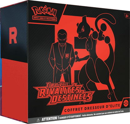 🎴 Pokémon - Coffret Dresseur d’Élite EV10 : Rivalités Destinées – Mewtwo ex de la Team Rocket  AVEC DEFAULT DE SCELLAGE