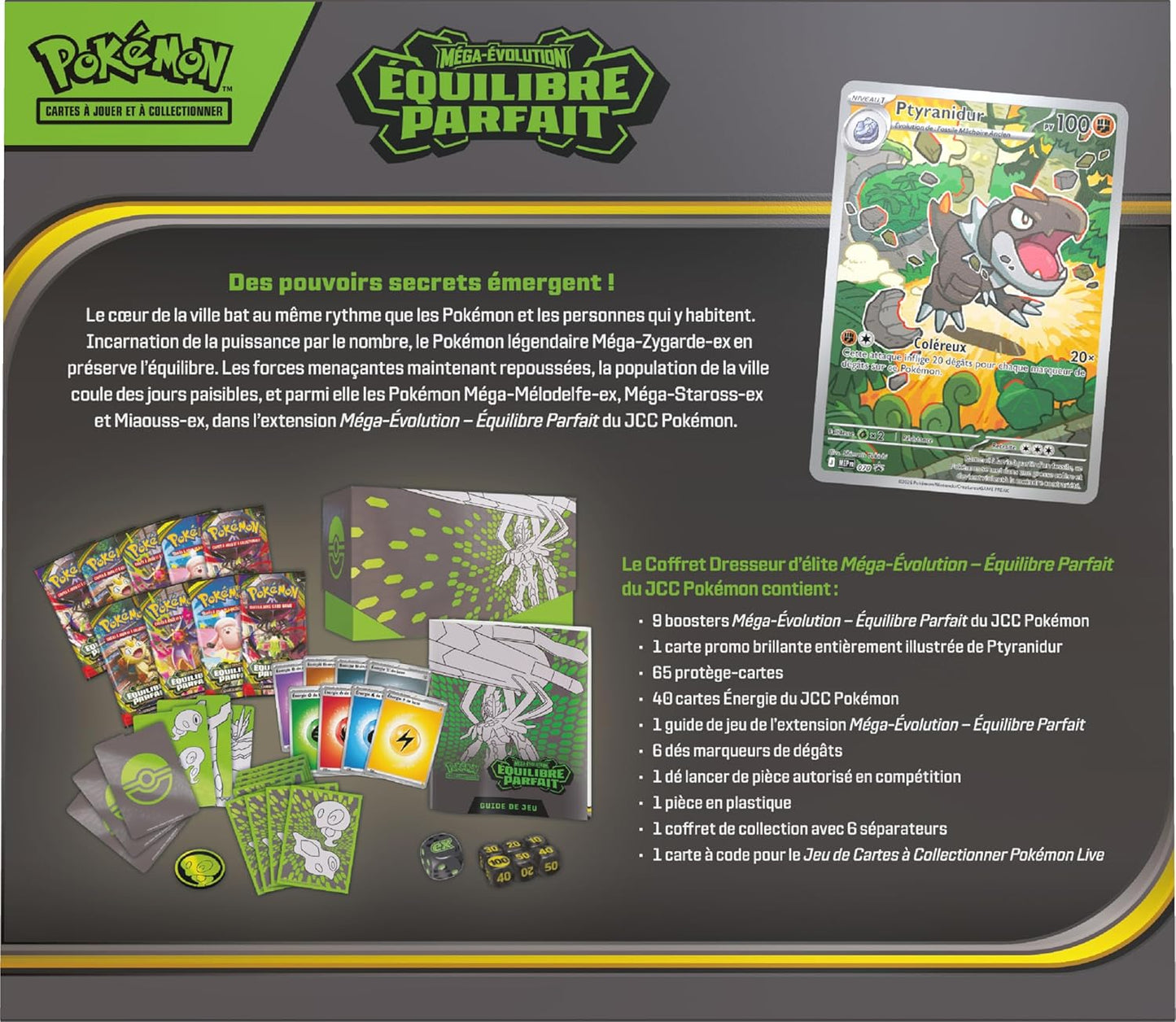 Pokémon - Coffret Dresseur d’Élite ME03 Équilibre Parfait : Méga Zygarde