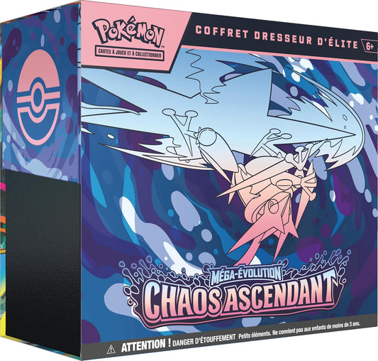 Pokémon – Coffret Dresseur d’Élite ME04 Chaos Ascendant : Méga-Amphinobi – FR