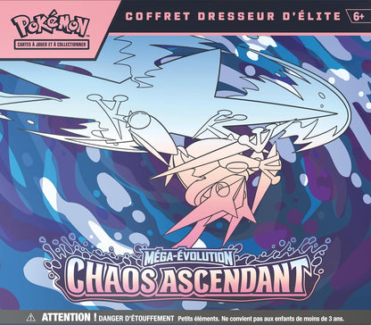 Pokémon – Coffret Dresseur d’Élite ME04 Chaos Ascendant : Méga-Amphinobi – FR