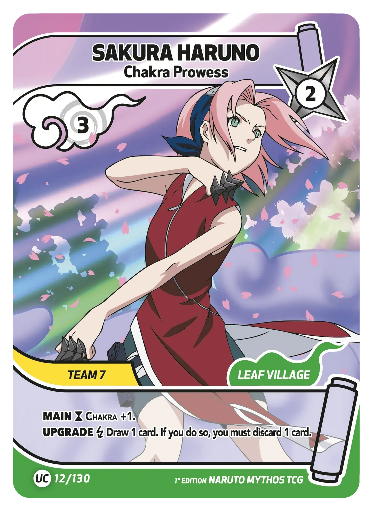 Sakura Haruno — Maîtrise du Chakra – KS-012 – Naruto Mythos TCG Konoha Shidō Chapitre 1 FR