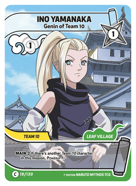 Ino Yamanaka — Genin de l’Équipe 10 – KS-019 – Naruto Mythos TCG Konoha Shidō Chapitre 1 FR