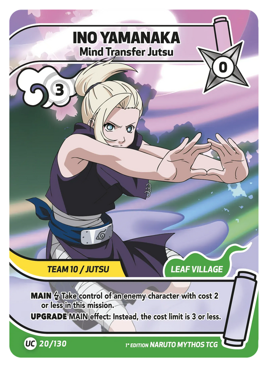 Ino Yamanaka — Transposition – KS-020 – Naruto Mythos TCG Konoha Shidō Chapitre 1 FR