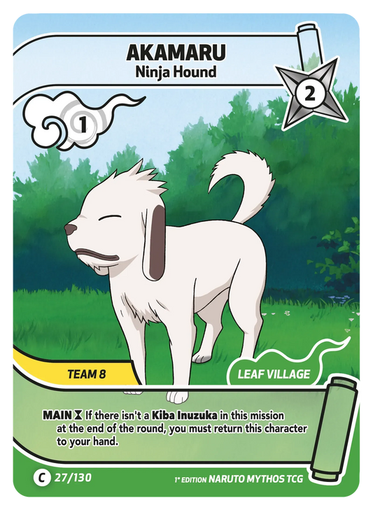 Akamaru — Chien Ninja – KS-027 – Naruto Mythos TCG Konoha Shidō Chapitre 1 FR