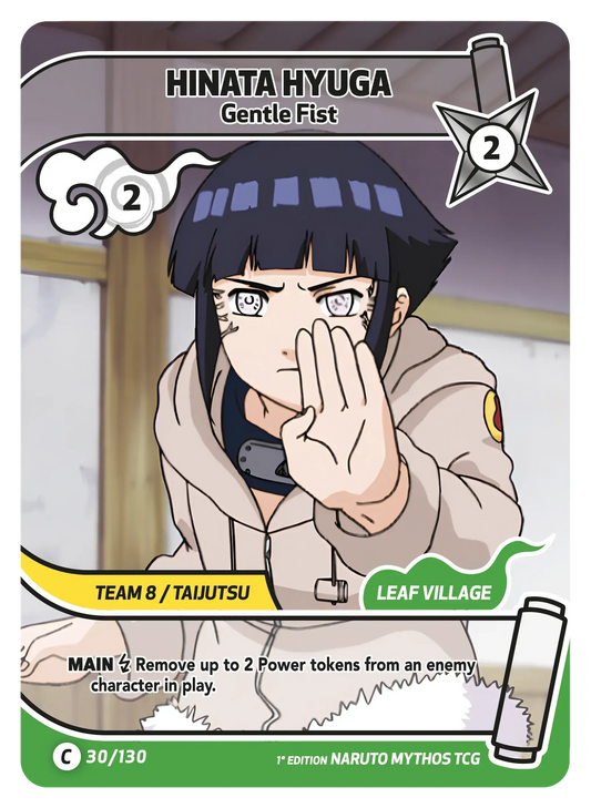 Hinata Hyûga — Poing Souple – KS-030 – Naruto Mythos TCG Konoha Shidō Chapitre 1 FR