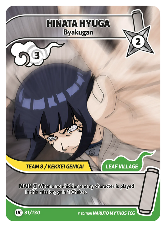 Hinata Hyûga — Byakugan – KS-031 – Naruto Mythos TCG Konoha Shidō Chapitre 1 FR