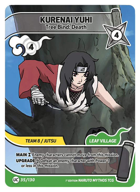 Kurenai Yuhi — Lien de l'Arbre Mort – KS-035 – Naruto Mythos TCG Konoha Shidō Chapitre 1 FR