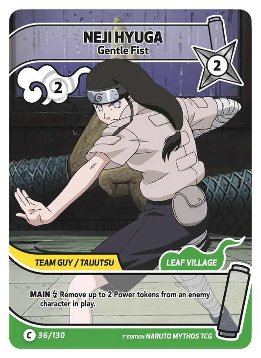 Neji Hyûga — Poing Souple – KS-036 – Naruto Mythos TCG Konoha Shidō Chapitre 1 FR