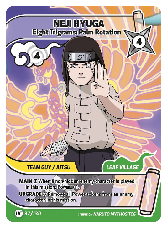 Neji Hyûga — Le Tourbillon Divin du Hakke – KS-037 – Naruto Mythos TCG Konoha Shidō Chapitre 1 FR