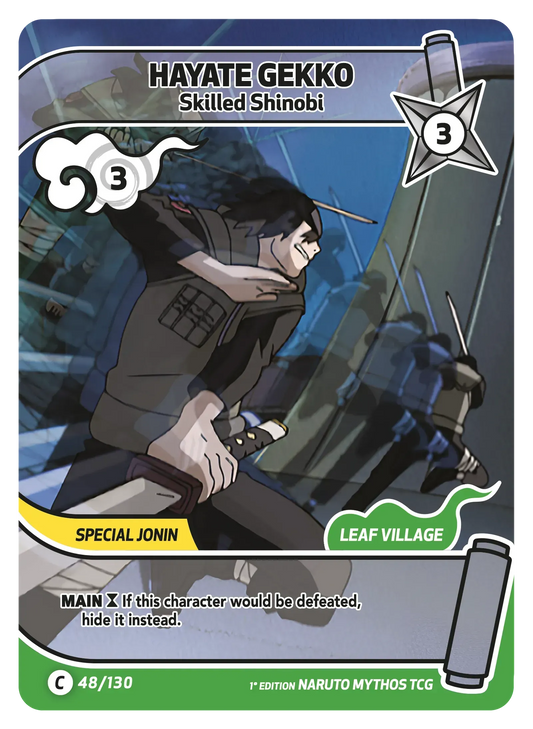 Hayate Gekko — Shinobi talentueux – KS-048 – Naruto Mythos TCG Konoha Shidō Chapitre 1 FR