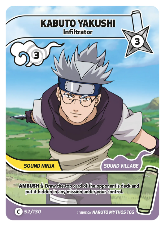 Kabuto Yakushi — La Taupe – KS-052 – Naruto Mythos TCG Konoha Shidō Chapitre 1 FR