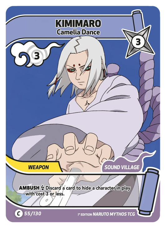Kimimaro — La Danse du Camélia – KS-055 – Naruto Mythos TCG Konoha Shidō Chapitre 1 FR